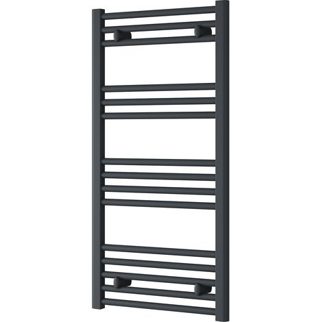 Reina Capo Anthracite Electric Towel Rail 1000mm High x 500mm Wide (+ Anthracite On/Off Touch Element) (1/5)