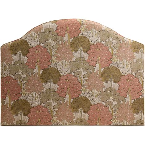 Tête de lit tapissée en Tapissée en jacquard motif Forêt CEPHEE (1/4)