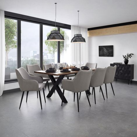 Mömax Ausziehtisch Lia Walnussfarben MDF L/B/H ca. 140-180/90/76 cm (1/5)