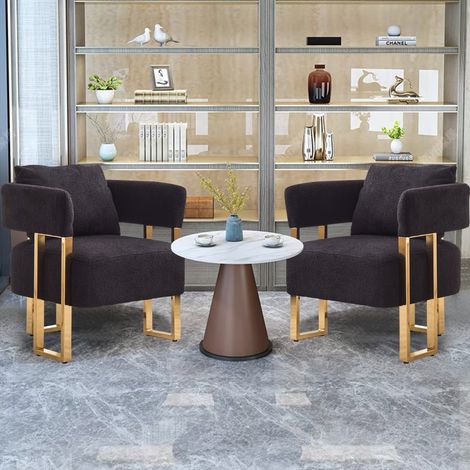 Un canapé minimaliste et luxueux, idéal comme fauteuil lounge une place pour le salon, le balcon ou la chambre. Design élégant et spacieux. (1/5)