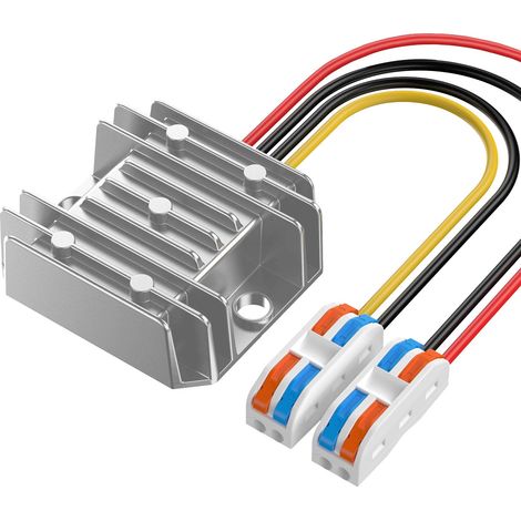Abaisseur de Tension 24V 12V à 5V DC-DC, Convertisseur de Tension 8-40V à 5V Adaptateur Secteur 10A 50W avec Et Les Blocs de Câblage, pour Système Solaire de Bateau Camion électronique (1/5)