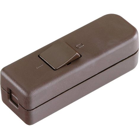 interBär 8006-009.01 Interruttore a filo passante Marrone 1 x Off / On 6 A 1 pz.
