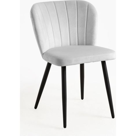 Sillas Comedor - Silla Luk Terciopelo - Gris claro (1/5)