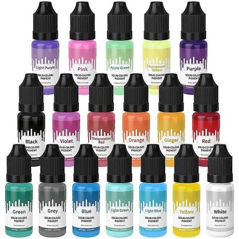 UV-kristallines Epoxidharzpigment – 18 Farben, 10 g, flüssiges Farbmittel für Epoxidharz