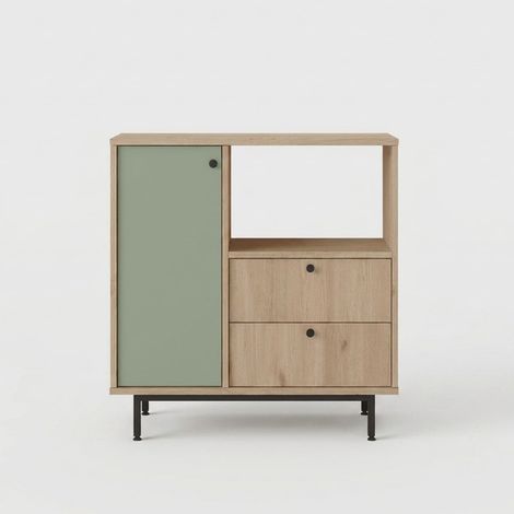 Platzsparender Mehrzweckschrank mit Regalböden und Türen Korithis (1/4)