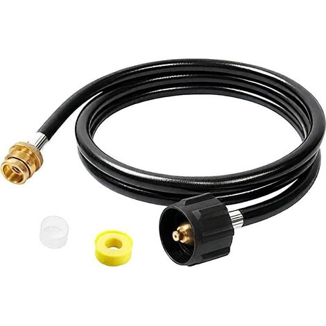 Tuyau À Gaz Propane, Conduite À Gaz Propane, Adaptateurs Et Raccords 1.8m pour Grils Portables Brûleurs Chauffage Poêle Camping Torche Chauffante Patio (1/5)