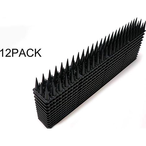 12pcs Pics Anti Oiseaux Et Pigeons En Acier Inoxydable Dfense Des Pigeons De 4.8m, - Pics Anti Pigeons Pour Balcon Pour Le Balcon,le Toit Et Les F (1/4)