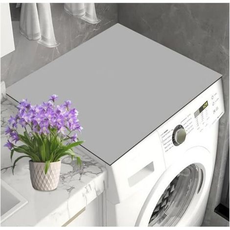 Housse de Machine à Laver - Universelle - 60 x 60 cm - Antidérapante - Anti Vibration - Gris (1/4)