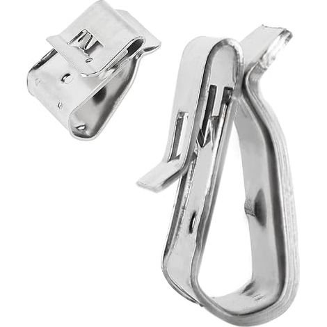 Clips de Câble,Serre-Câbles en acier Inoxydable,Sterilisateur bocaux conserves, Fixation de câble support de câble,Fixation panneau solaire (1/5)