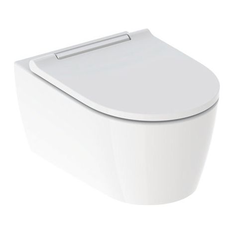 WC suspendu Geberit ONE TurboFlush – Céramique sanitaire – Profondeur 540mm – Réglage flexible de la hauteur 41-45cm – Fixation invisible
