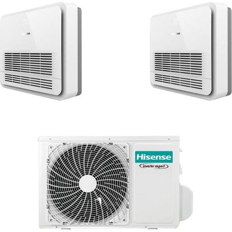 Hisense Climatizzatore a Console Dual Split AKT 9+9 con 2AMW52U4RXC Inverter R32 Wi-Fi Optional Classe A++