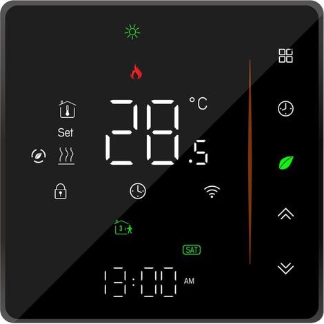 WiFi Smart Thermostat - Room Thermostat - Programmable - App Support - Voice Control Compatible with Alexa / Google Home - For Water / Water Heater 5A