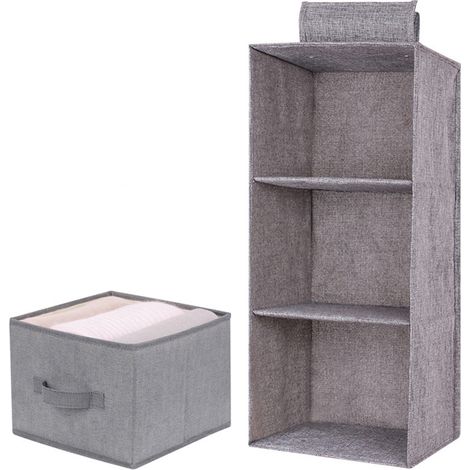 Sac de rangement suspendu lavable pour vêtements, sac de rangement multicouche pour tiroir de penderie (1/5)