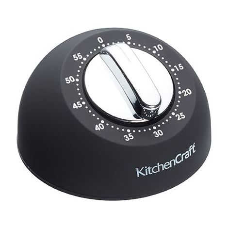 Kitchen Craft mecánica Temporizador de Cocina, Negro