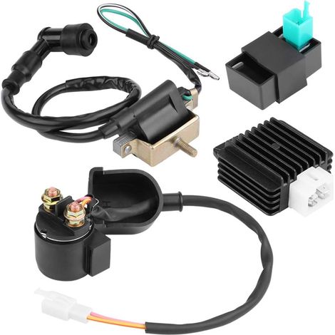 Bobine Allumage Quad Faisceau Quad Boitier Cdi Bobine D'Allumage Quad,Pieces Quad Atv 125,Allumage Quad,Régulateur Piècee Rece Pour Quad,Régulateur Redreur Démarreur Relais B (1/5)