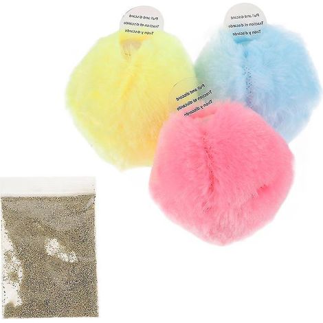 Lot de 3 balles couineuses pour chat (1/3)