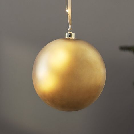 Weihnachtsleuchte Bliss Baumkugel gold 20 LEDs Timer Ø 20cm (1/5)