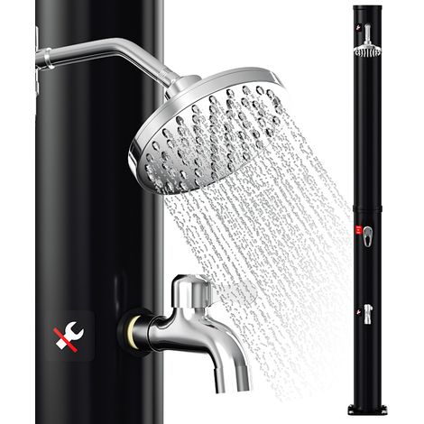 Randaco Ducha solar exterior 20L, 220cm Ducha de piscina sin funda de protección