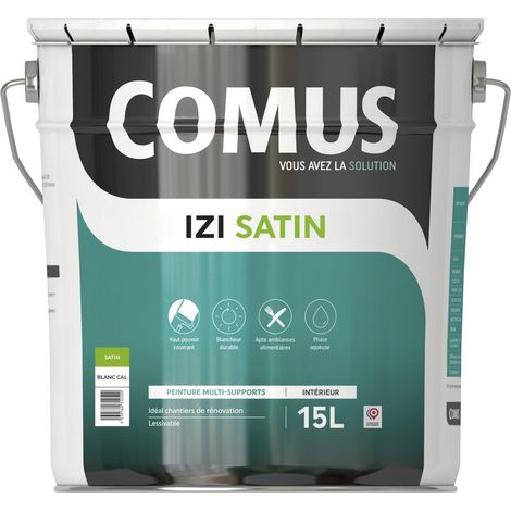 IZI'SATIN 15L - Peinture acrylique d'aspect satin en phase aqueuse - COMUS