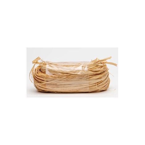 RAFIA VEGETALE  IN FIBRA NATURALE MATASSA  50 G Q.TA 50
