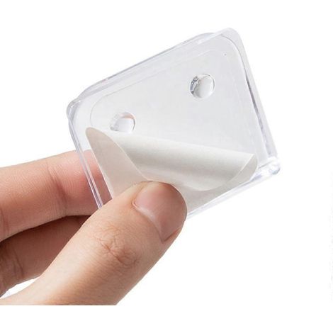 Lot de 10 pinces adhésives pour rideau de douche, assurant un maintien fiable. (1/5)