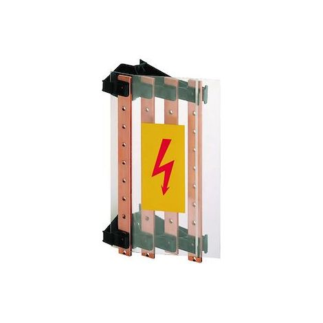 Hager – Support pour jeu de barres étagé latéral quadro 250A – 2 pôles – Intensité 250A – Pour barre 20x5mm (1/2)