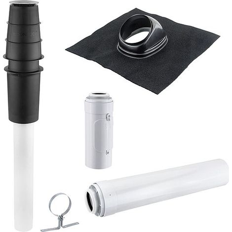 Viessmann Paket Abgassystem Ø 60/100 Dachdurchführung - Farbe schwarz - Z010442
