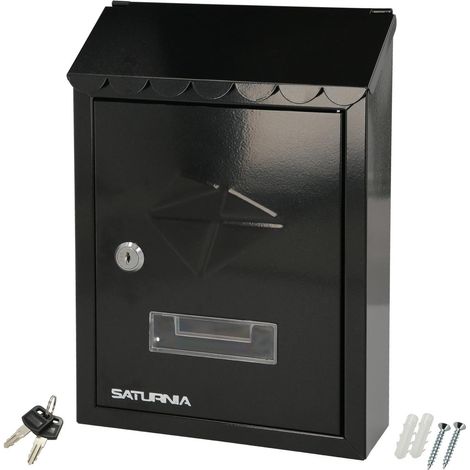 WOLFPACK LINEA PROFESIONAL Buzon Exterior Residence 205 x 300 x 70 mm. Negro (1/5)