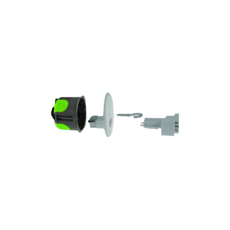 Boîte de centre DCL étanche + douille E27 + piton - Ø 67 mm - Profondeur 50 mm - R'Box - 527067 - Bizline