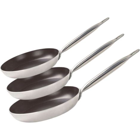 Set de 3 Poêles 24, 28 et 32 cm céramique sans PFAS Bistro Line Elo (1/5)