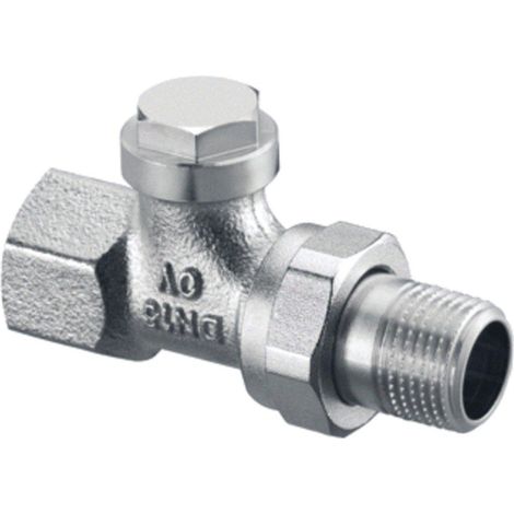 OVENTROP Raccord de réglage Combi 4 droit DN 20, R 3/4 x Rp 3/4, PN 10, laiton, nickelé, 1090763 (1/2)