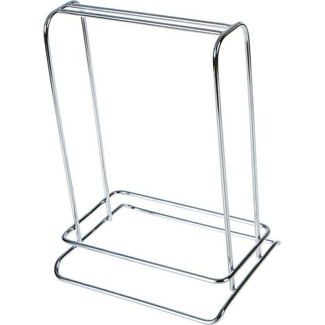Étagère de rangement en acier inoxydable, organisateur de cintres pour buanderie (1/5)