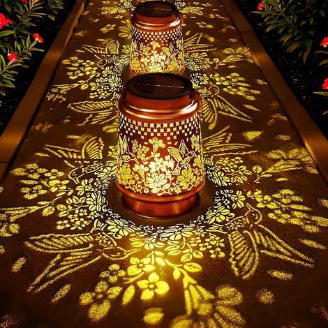 Lanterne solaire extérieure LED motif Colibri