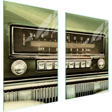 Plaque de protection en verre pour cuisine 65x52 radio (1/5)