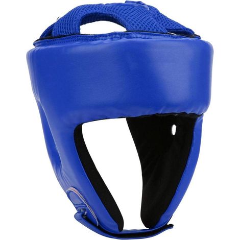 Boxing Helmet, Adjustable PU Leather Boxing Helmet, Head Protector for Sanda, Kickboxing, Training, Defense, MMA, Headgear (1/5)