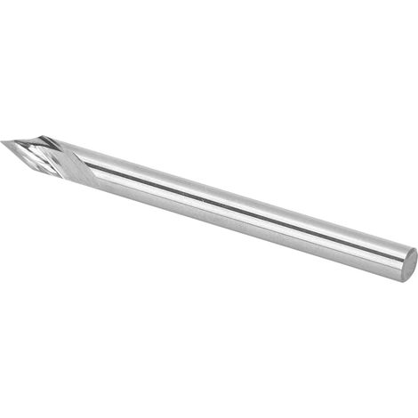 Fraises à graver 3,175 mm pour bois, outil de défonçage et fraisage, queue 3,175x45°x0,2x40L, accessoire de menuiserie et quincaillerie (1/5)