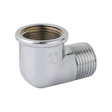 10 x COUDE MF EN LAITON CHROMÉ Taille : 1/2