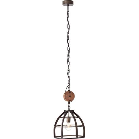 BRILLIANT lampe Matrix suspension 34cm noir antique 1x G95, E27, 60W, adapté aux lampes standard (non incluses) Échelle A ++ à E La chaîne peut être raccourcie (1/5)
