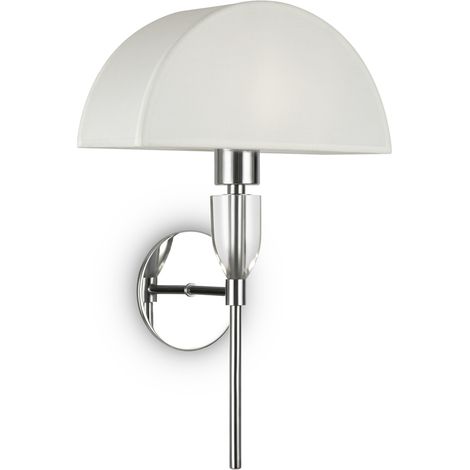 Maytoni Prima applique cromata con paralume bianco E27 (1/5)