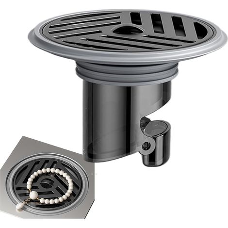 Bouchon de lavabo - inox - anti-odeur - pour vasque et bonde (1/5)