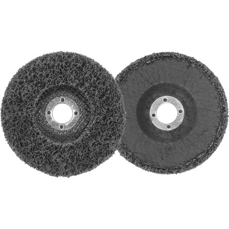 Disques à poncer 10 cm (4 po) pour nettoyer et éliminer la rouille, la peinture et les revêtements d'oxydation sur métal, bois et fibre de verre (5 pièces/paquet) (1/4)