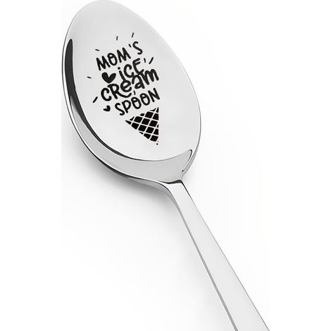 Cuillère à crème glacée gravée pour maman (1/5)