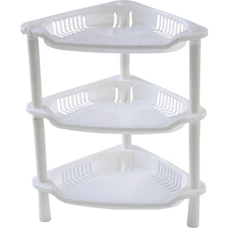 étagère de salle de bain à plusieurs niveaux, support de salle de bain en PP, installation,rangement pour salle de bain et cuisine (1/5)