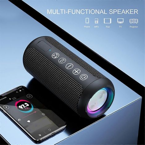 Enceinte Bluetooth portable X10 avec caisson de basses sans fil B--