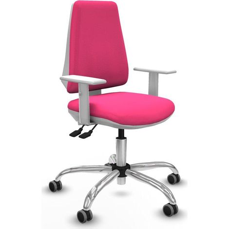 Piqueras y Crespo B5B056G Elche Schreibtischstuhl Rosa Weiß