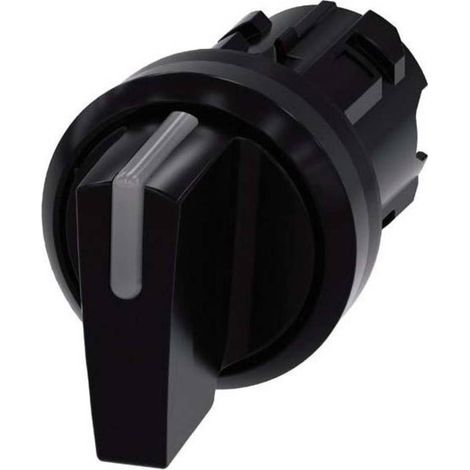 Interruttore a 3 posizioni 22mm nero, non ritorno I-O-II, retroilluminazione possibile, plastica IP69k, sirius ACT 3SU1002-2BL10-0AA0 (1/5)