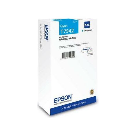 Epson T7542 Druckerpatrone 1 Stück(e) Original Ultra hohe Rendite Cyan