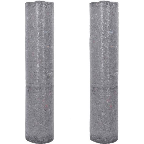 Polaires de peintre antidérapantes 2 pcs 25 m 180 g/m² gris (1/5)