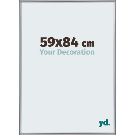 Cadre Puzzle 59x84 cm - Argent Brillant - Plastique - Annecy. (1/5)