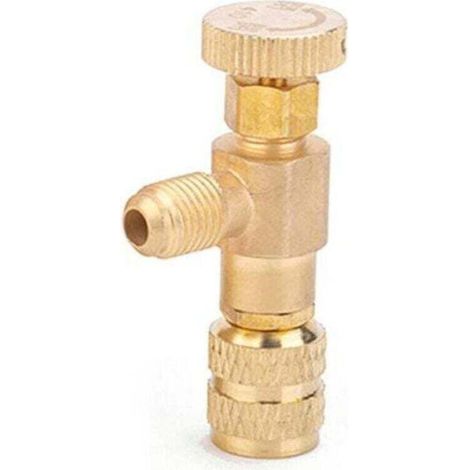 2pcs R410A Valve 1/4 Charge De Fluide Frigorigene "- 5/16" Copper Flow Control Valves Cuivre Et Fluor Soupape De Securite-DOU